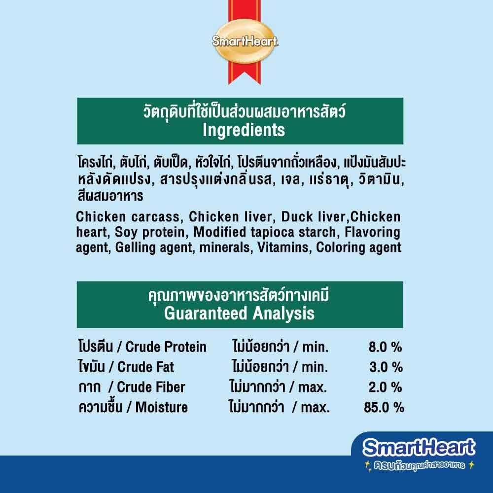 Smartheart อาหารเปียกสุนัข 120ก. 1โหล(12ซอง) - Keawraksat